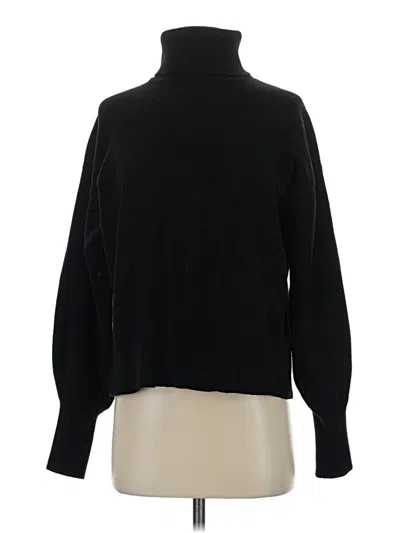 Pre-owned H&m Turtleneck Sweater In Black