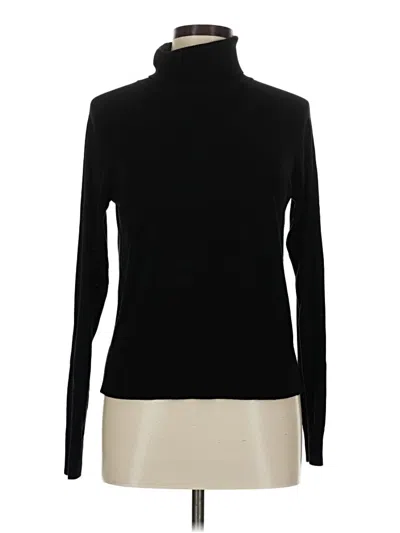Pre-owned H&m Turtleneck Sweater In Black