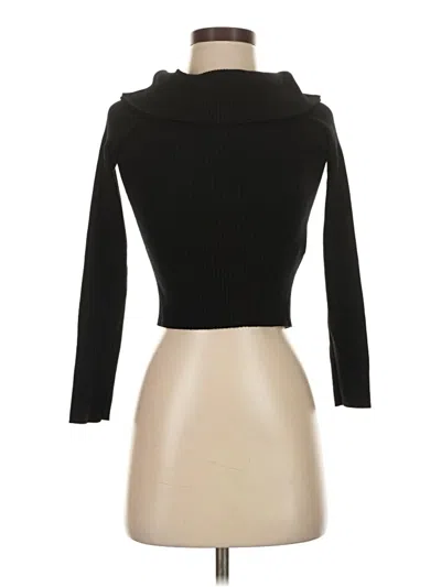 Pre-owned H&m Turtleneck Sweater In Black