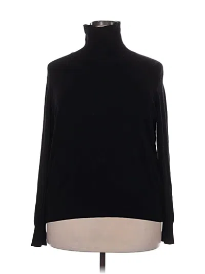 Pre-owned H&m Turtleneck Sweater In Black
