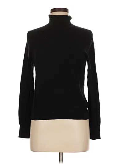 Pre-owned H&m Turtleneck Sweater In Black
