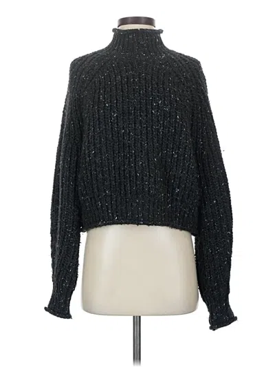 Pre-owned H&m Turtleneck Sweater In Black