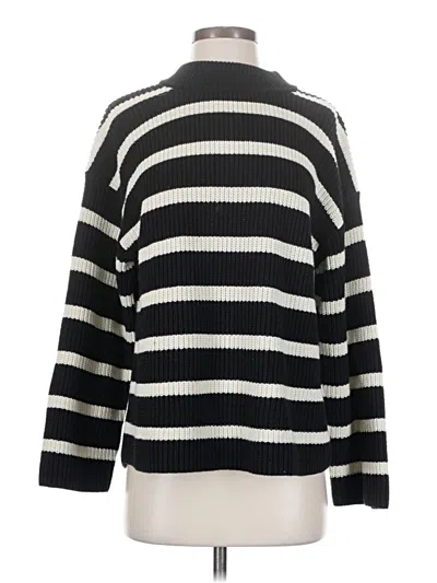 Pre-owned H&m Turtleneck Sweater In Black