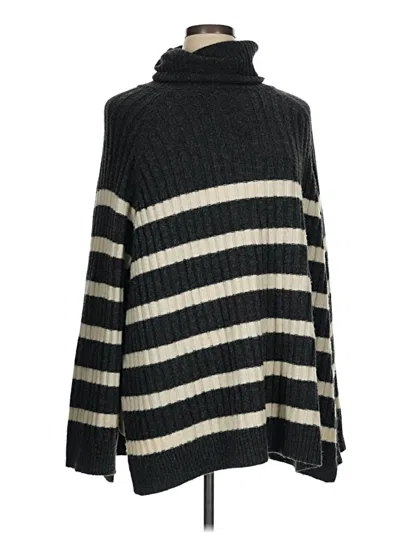 Pre-owned H&m Turtleneck Sweater In Black