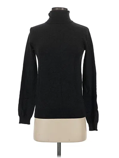 Pre-owned H&m Turtleneck Sweater In Black