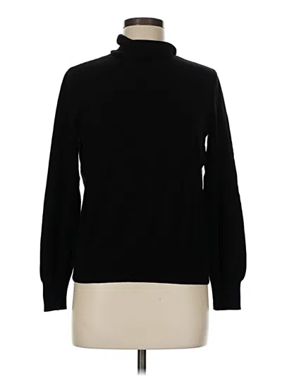 Pre-owned H&m Turtleneck Sweater In Black