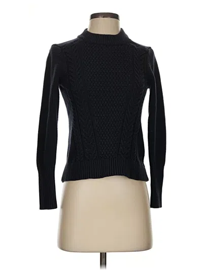 Pre-owned H&m Turtleneck Sweater In Black