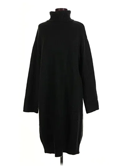 Pre-owned H&m Turtleneck Sweater In Black