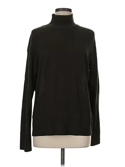 Pre-owned H&m Turtleneck Sweater In Black