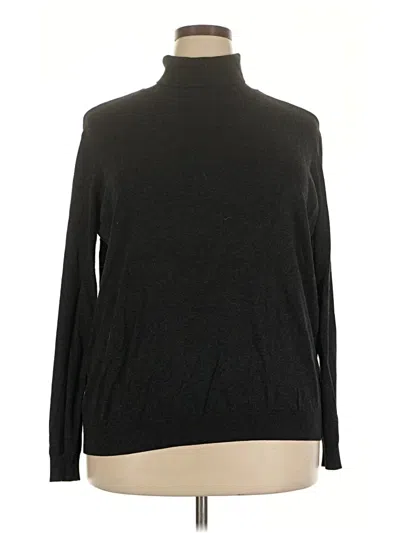 Pre-owned H&m Turtleneck Sweater In Black