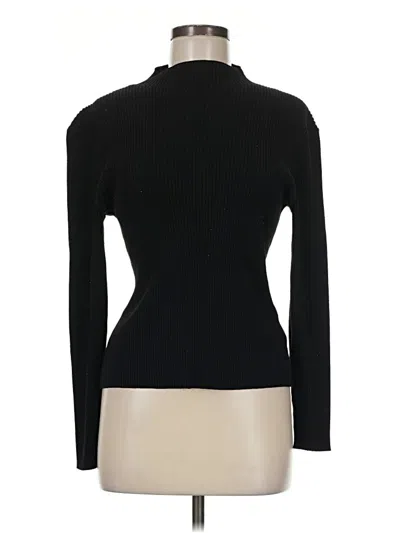 Pre-owned H&m Turtleneck Sweater In Black