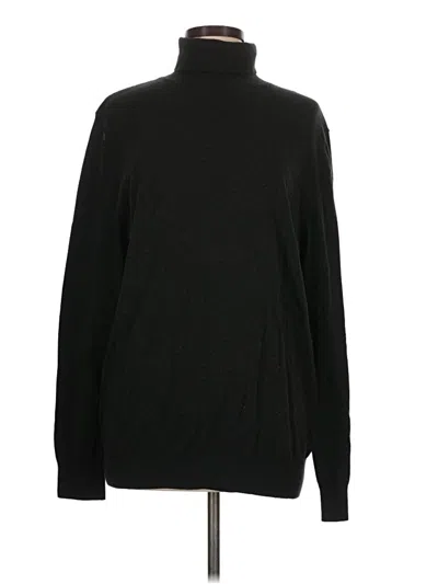 Pre-owned H&m Turtleneck Sweater In Black