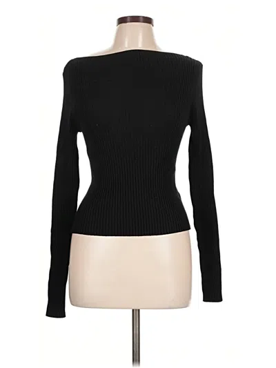 Pre-owned H&m Turtleneck Sweater In Black