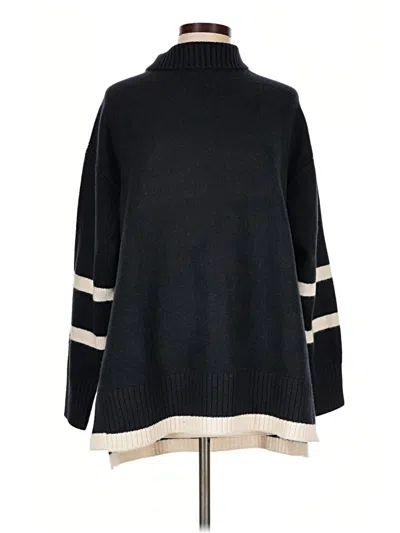 Pre-owned H&m Turtleneck Sweater In Black