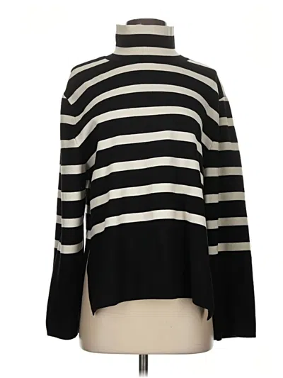 Pre-owned H&m Turtleneck Sweater In Black