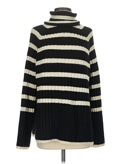 Pre-owned H&m Turtleneck Sweater In Black