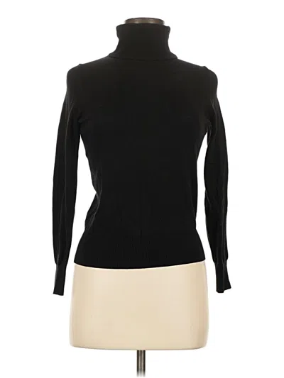 Pre-owned H&m Turtleneck Sweater In Black