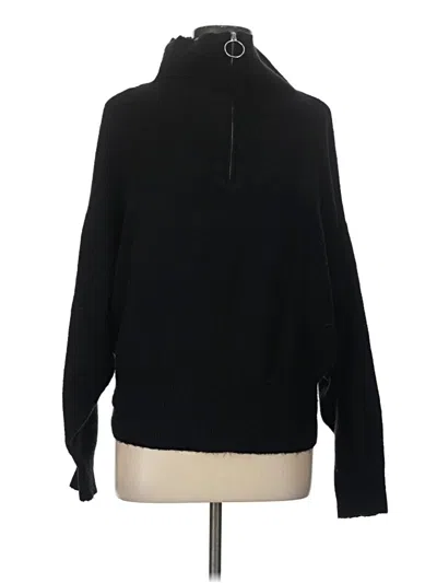 Pre-owned H&m Turtleneck Sweater In Black