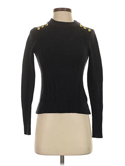 Pre-owned H&m Turtleneck Sweater In Black