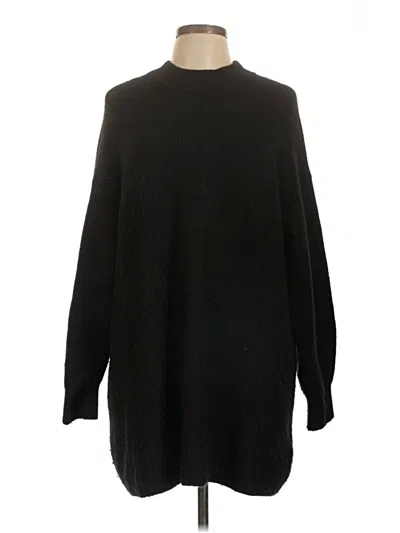 Pre-owned H&m Turtleneck Sweater In Black