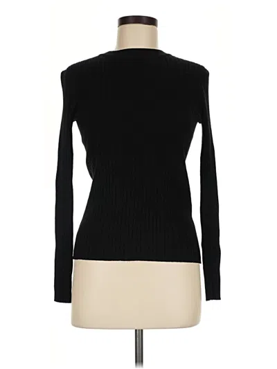 Pre-owned H&m Turtleneck Sweater In Black
