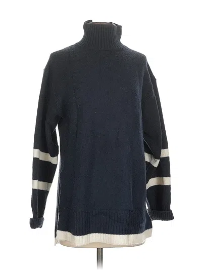Pre-owned H&m Turtleneck Sweater In Blue