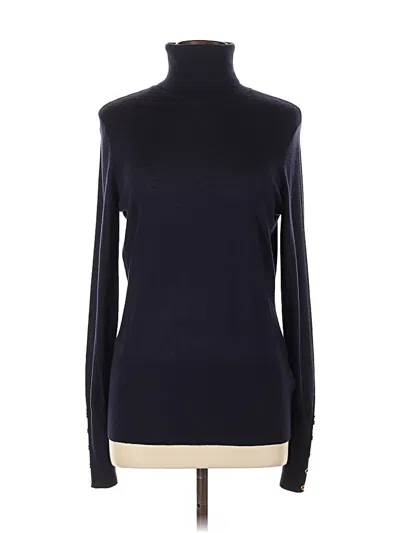 Pre-owned H&m Turtleneck Sweater In Blue