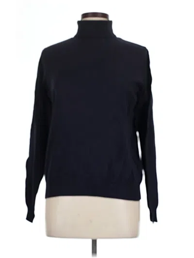 Pre-owned H&m Turtleneck Sweater In Blue