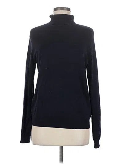 Pre-owned H&m Turtleneck Sweater In Blue