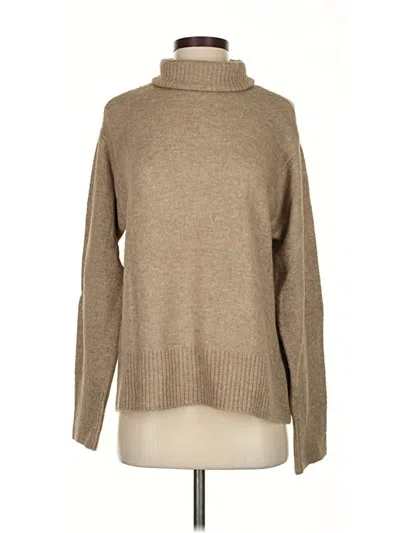 Pre-owned H&m Turtleneck Sweater In Brown
