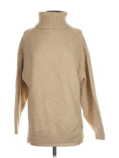 Pre-owned H&m Turtleneck Sweater In Brown