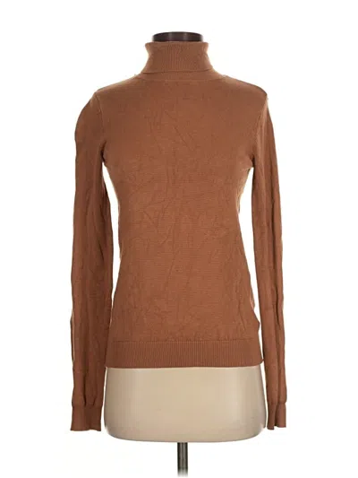 Pre-owned H&m Turtleneck Sweater In Brown