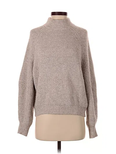 Pre-owned H&m Turtleneck Sweater In Brown