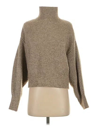 Pre-owned H&m Turtleneck Sweater In Brown