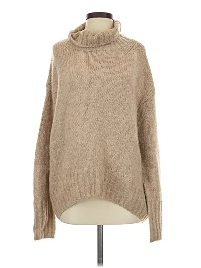 Pre-owned H&m Turtleneck Sweater In Brown