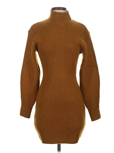 H&m Turtleneck Sweater In Brown