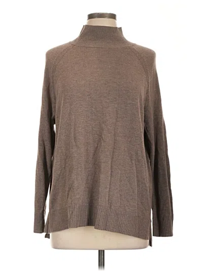 Pre-owned H&m Turtleneck Sweater In Brown