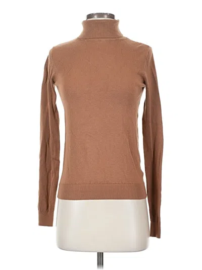 Pre-owned H&m Turtleneck Sweater In Brown