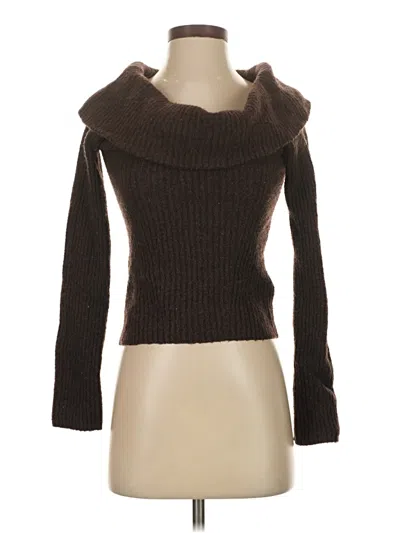 Pre-owned H&m Turtleneck Sweater In Brown