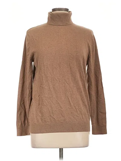 Pre-owned H&m Turtleneck Sweater In Brown