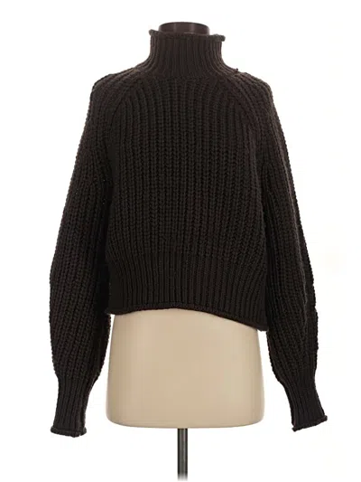 Pre-owned H&m Turtleneck Sweater In Brown