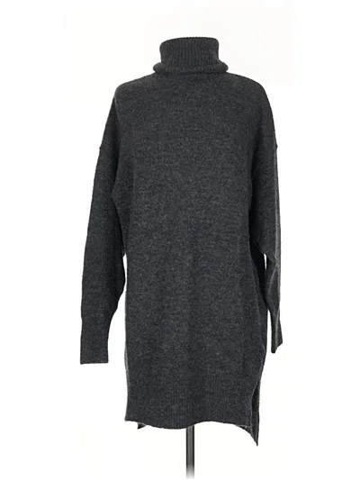 Pre-owned H&m Turtleneck Sweater In Gray