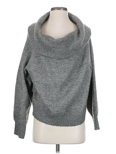 Pre-owned H&m Turtleneck Sweater In Gray