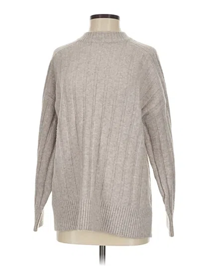 Pre-owned H&m Turtleneck Sweater In Gray
