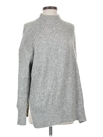 Pre-owned H&m Turtleneck Sweater In Gray