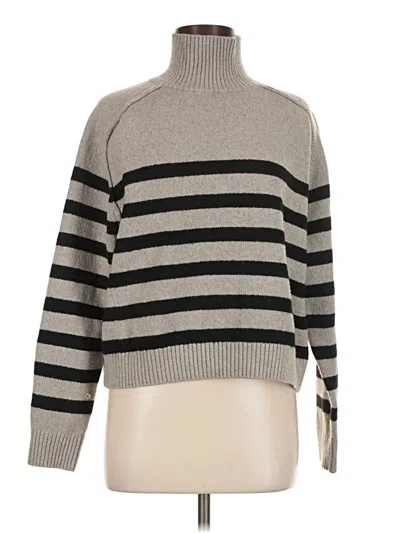 Pre-owned H&m Turtleneck Sweater In Gray