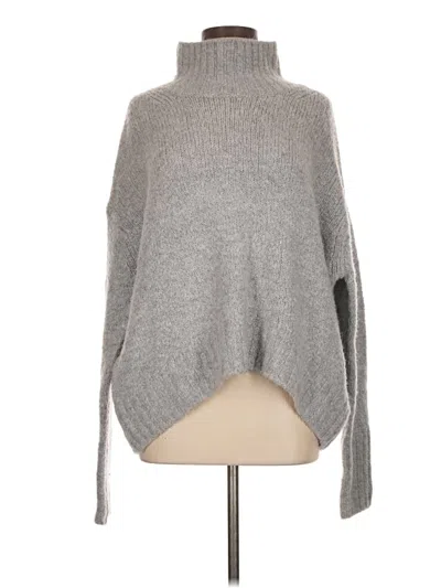 Pre-owned H&m Turtleneck Sweater In Gray