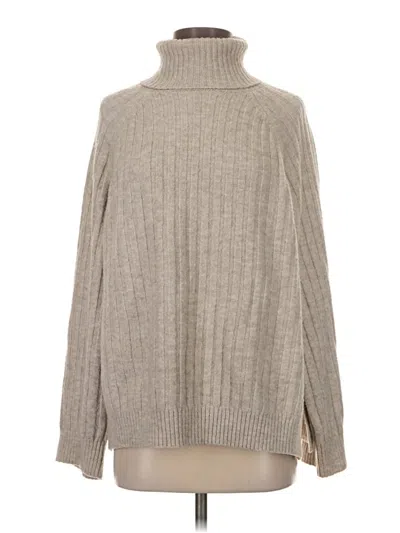 Pre-owned H&m Turtleneck Sweater In Gray