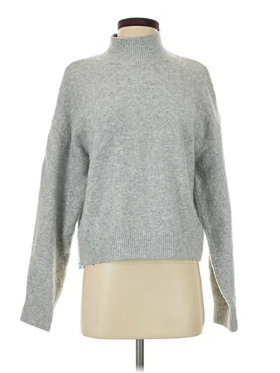 Pre-owned H&m Turtleneck Sweater In Gray