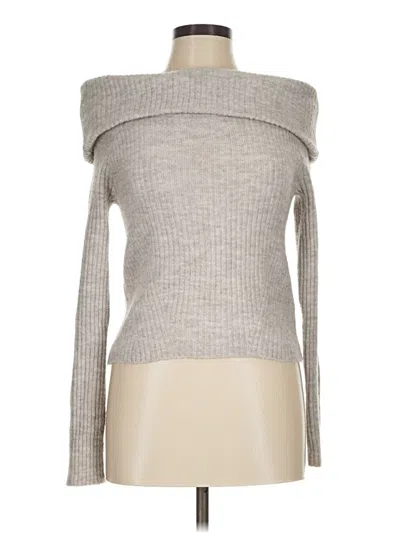 Pre-owned H&m Turtleneck Sweater In Gray